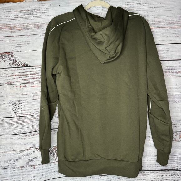 Puma Utility Hoodie Logo Olive Green Mens Sm NWT - Picture 2 of 3